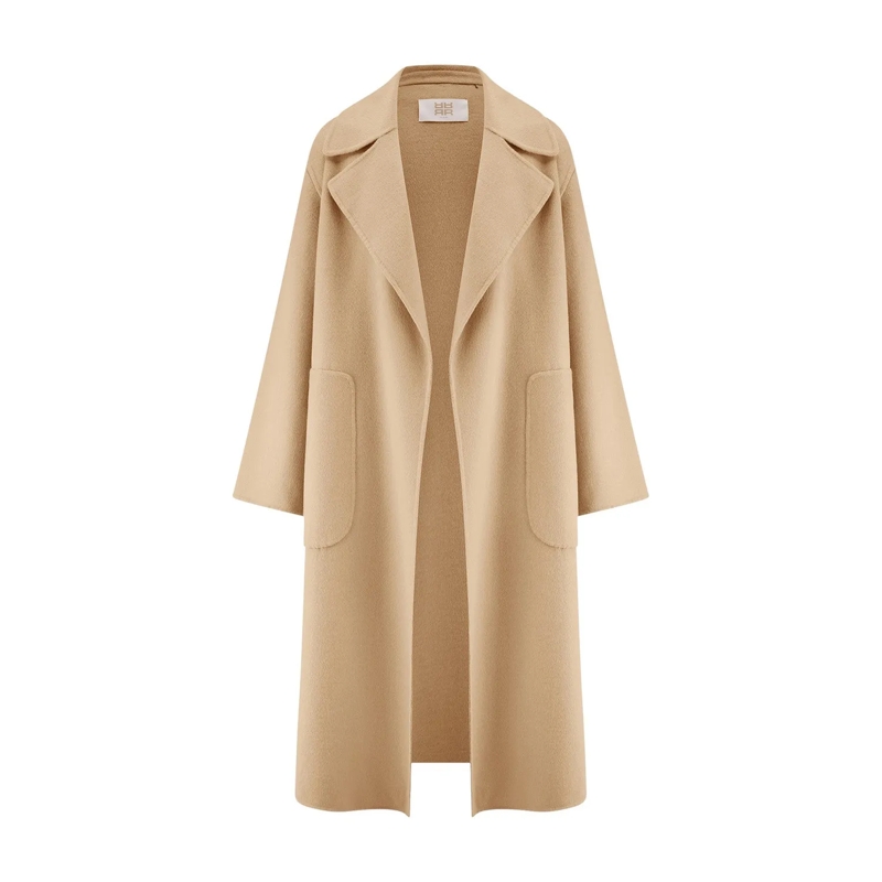 Riani Jacke Mantel aus Woll-Mix beige