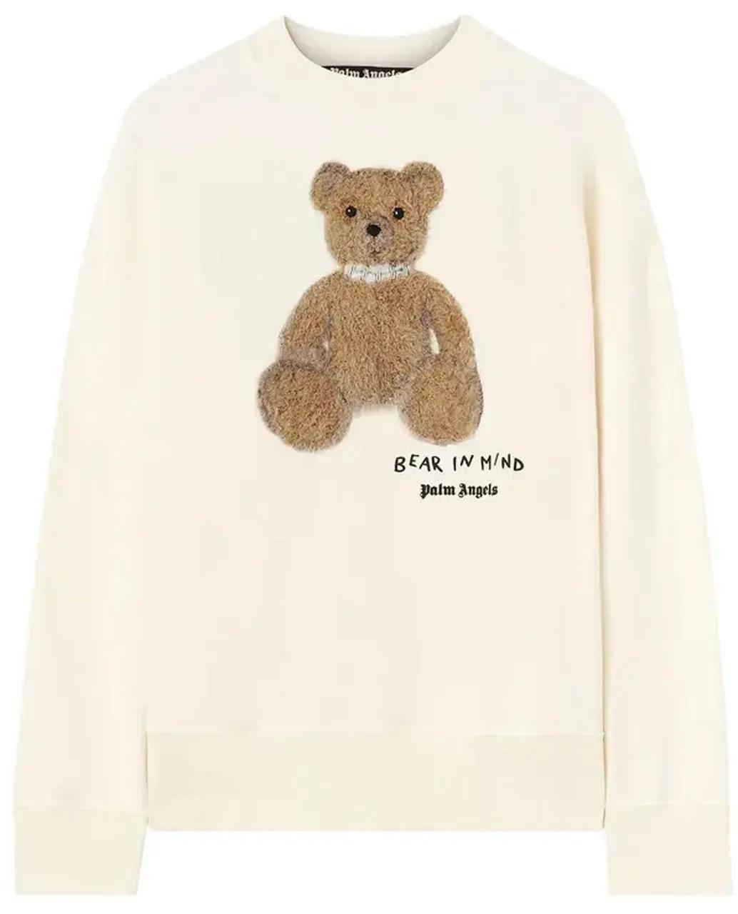 Thumbnail - Palm Angels - Palm Angels Bear In Mind Sweatshirt - Größe XL - weiß
