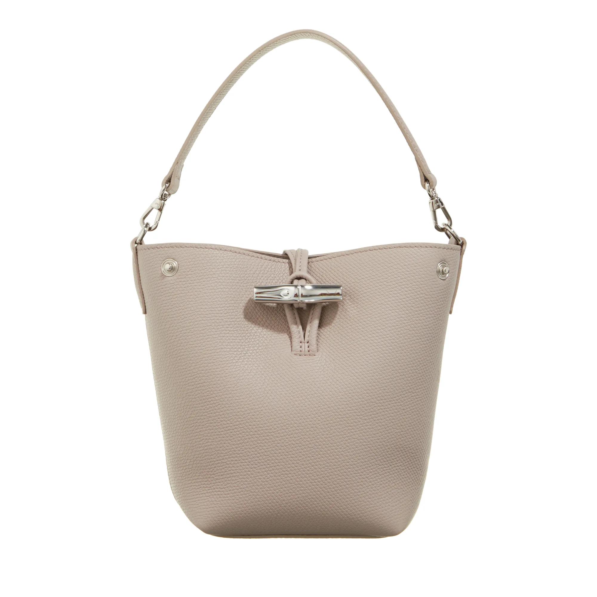 Longchamp Crossbody Bags - Le Roseau - Gr. unisize - in Taupe - für Damen - aus Leder & Leder & Leder & Synthetisches Material