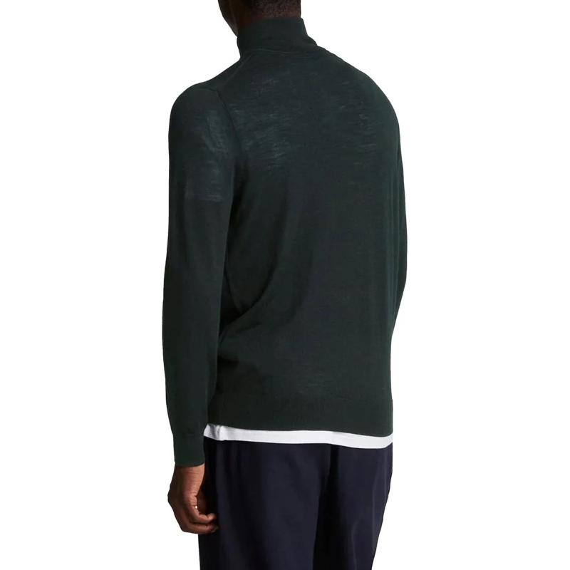 LYLE & SCOTT  Lyle & Scott Tonal Eagle Merino Quarter Zip Ju schwarz(Image 7)