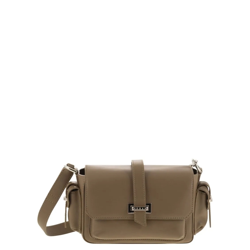 Hogan Schultertasche Small Leather Flap Bag Brown