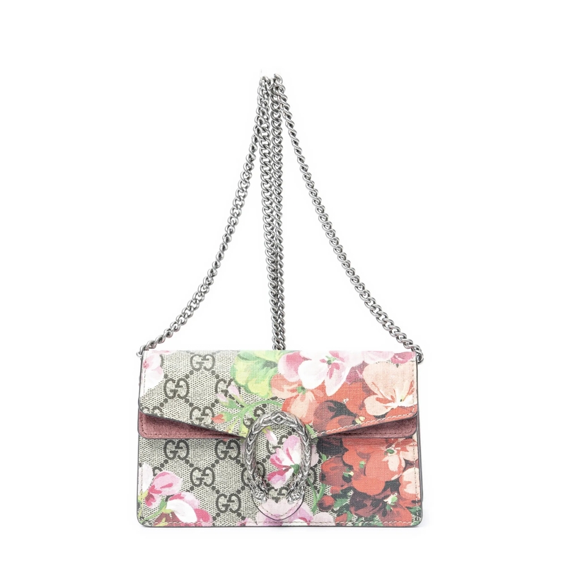 Gucci Crossbody Bag Mini Blooms Dionysus Chain Crossbody pink