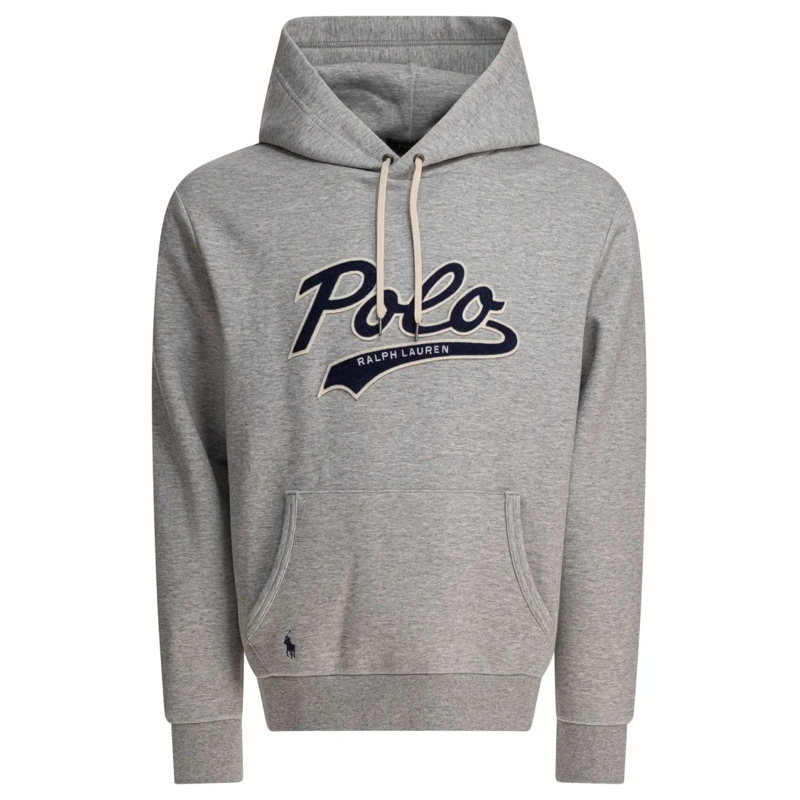 Polo Ralph Lauren  Heathered Grey Hoodie With Embroidered Logo Grey