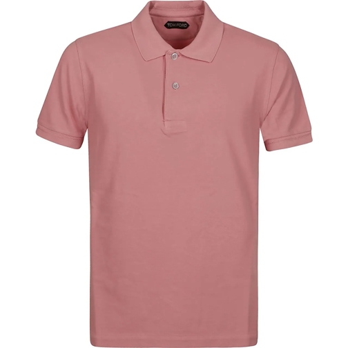 Tom Ford Polohemd Tennis Piquet Polo Shirt Pink & Purple rose