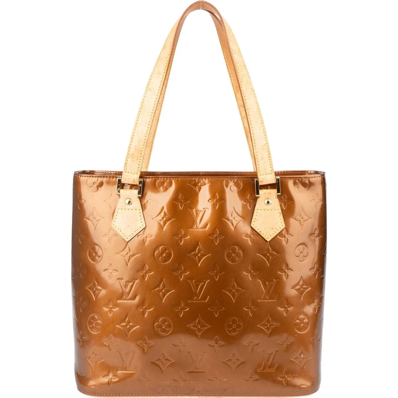 Louis Vuitton Schultertasche Louis Vuitton Vernis Monogram Houston Handbag braun