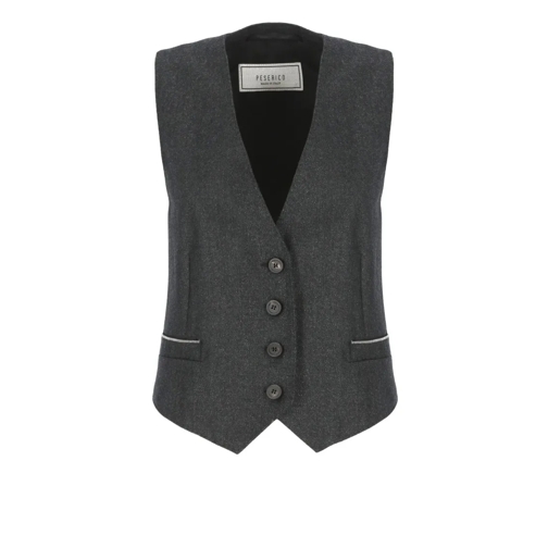 Peserico Blazer Wool Gilet Grey