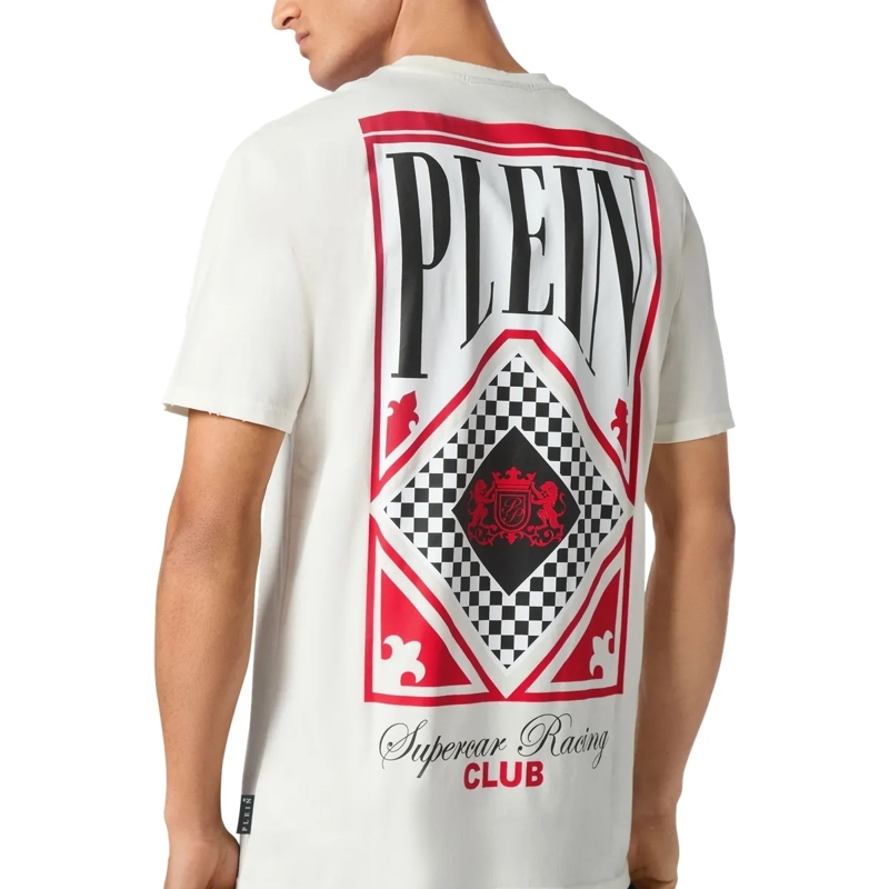 Philipp Plein T-Shirt T-Shirt Racing weiss(Image 9)