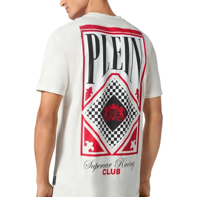 Philipp Plein T-Shirt T-Shirt Racing weiss(Image 3)
