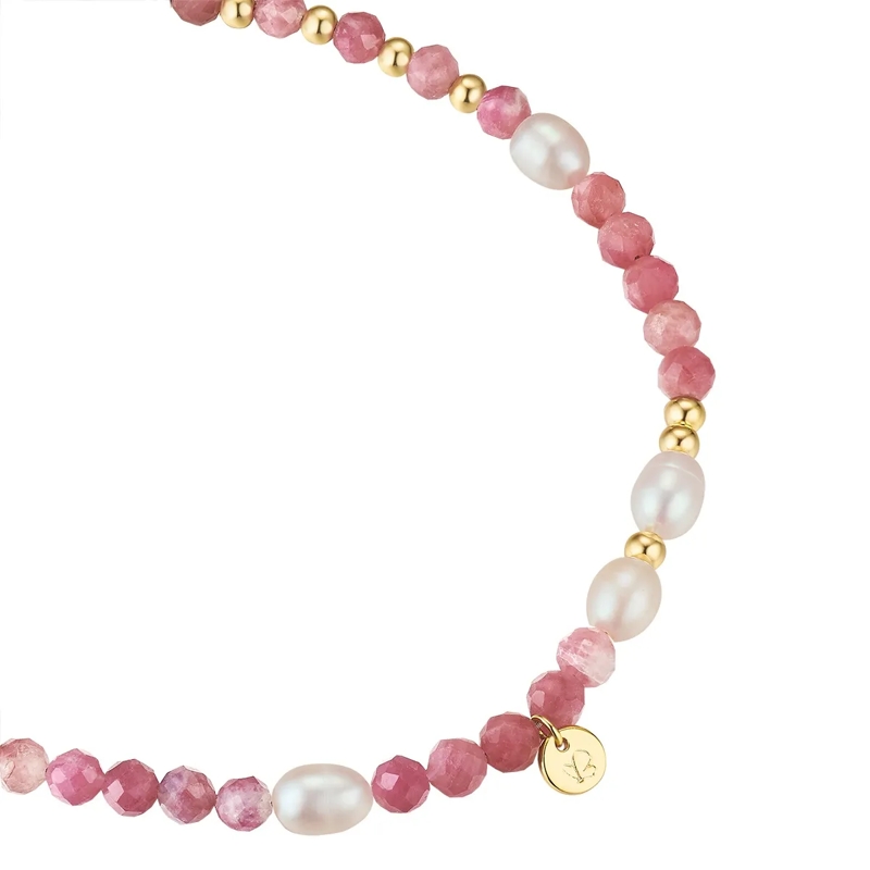 Glanzstücke München Armband Sterling Silber Armband Turmalin Süßwasser-Zuchtpe gold(Image 2)