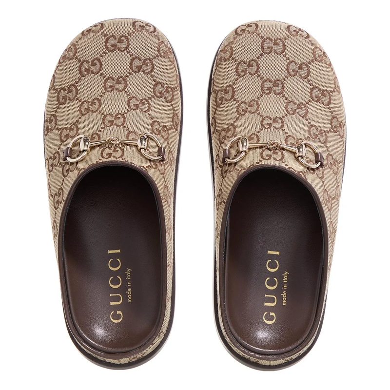 Gucci Mules W SOL MULE CANVAS GG W/HB(Image 6)