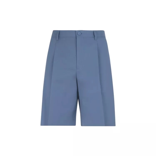 Christian Dior Dark Blue Cotton Chino Shorts Blue 