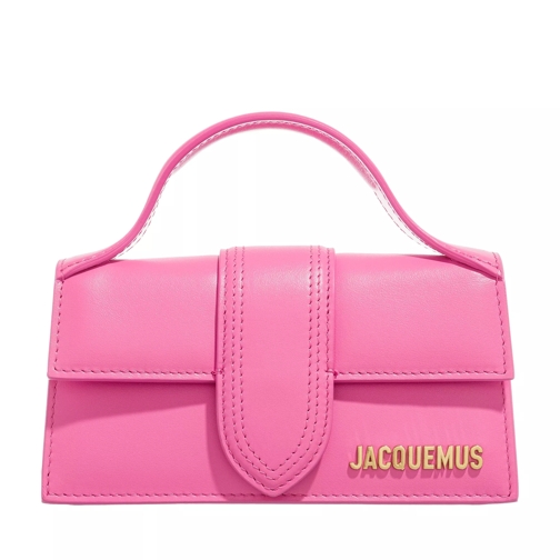 Jacquemus Le Bambino Mini Flap Bag Neon Pink Axelremsväska