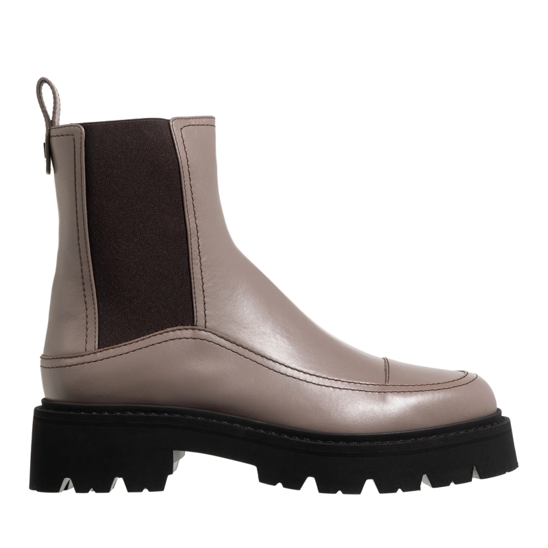 Emporio Armani Stiefeletten Stivaletto Vitello+Elastico Taupe+Testa Di Moro