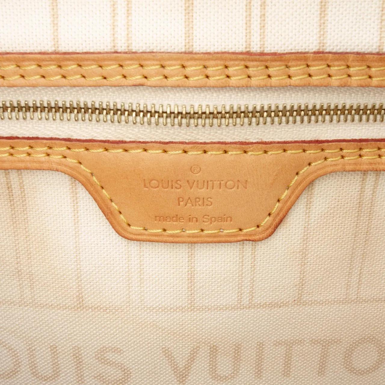 Thumbnail - Louis Vuitton Shopper - Damier Azur Neverfull MM - Gr. unisize - in Weiß - für Damen