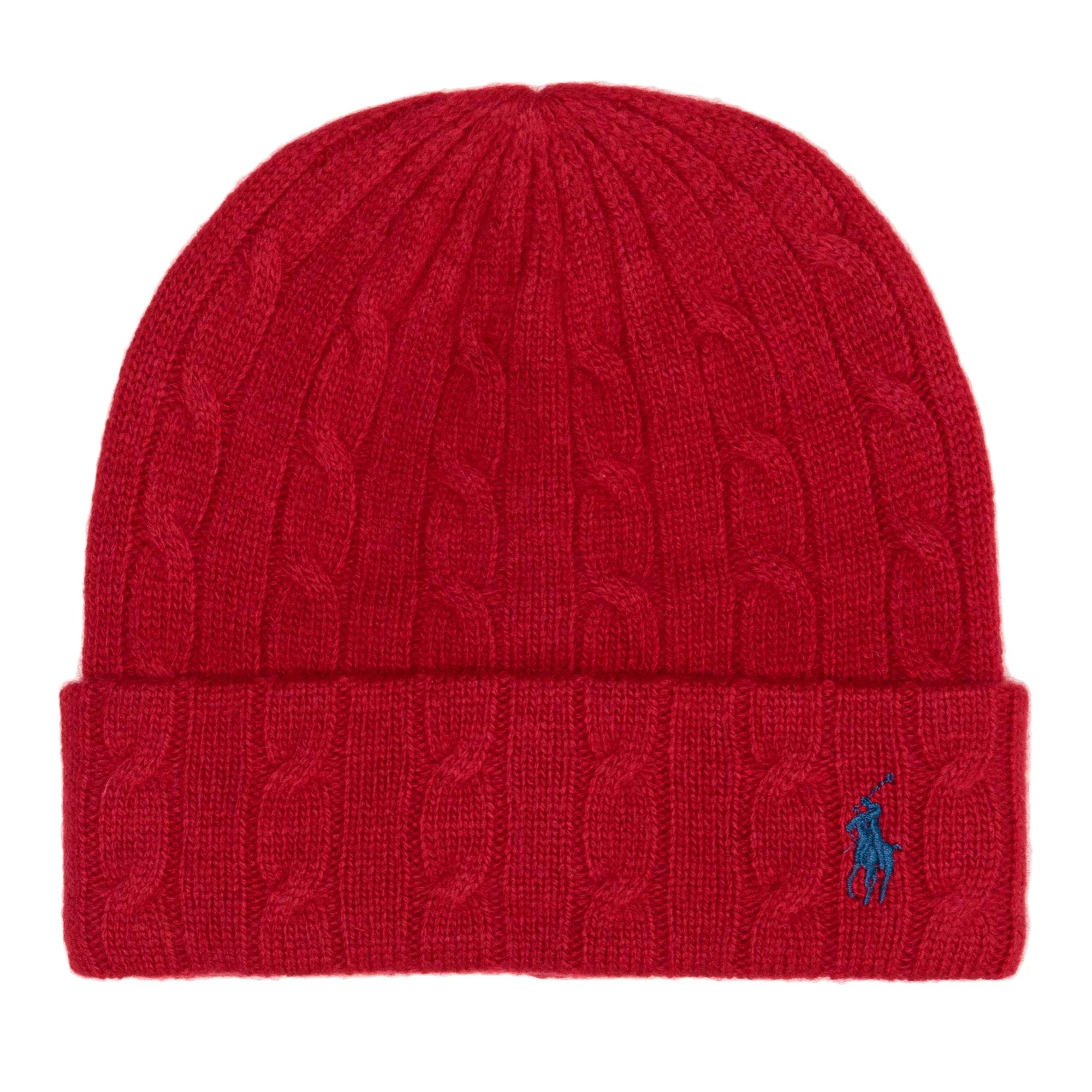 Polo Ralph Lauren Mützen - Clc Cbl Cuff Hat Cold Weather - Gr. ONE - in Rot - für Damen