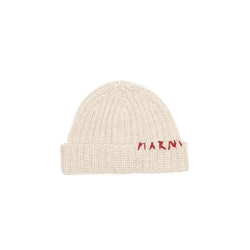 Marni  Virgin Wool Hat Neutrals