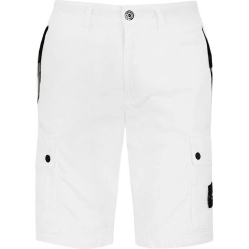 Stone Island Kurze Hosen Shorts White weiß