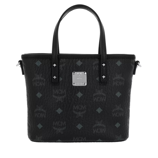 MCM Anya Top Zip Shopper Mini Black Crossbody Bag