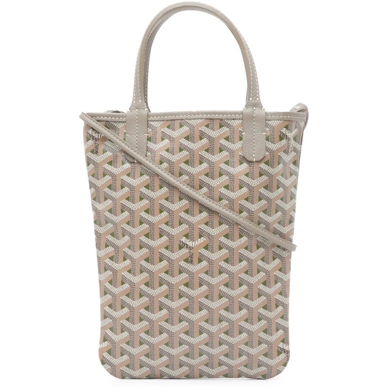 GOYARD Schultertasche Goyardine Poitiers Claire Voie grau