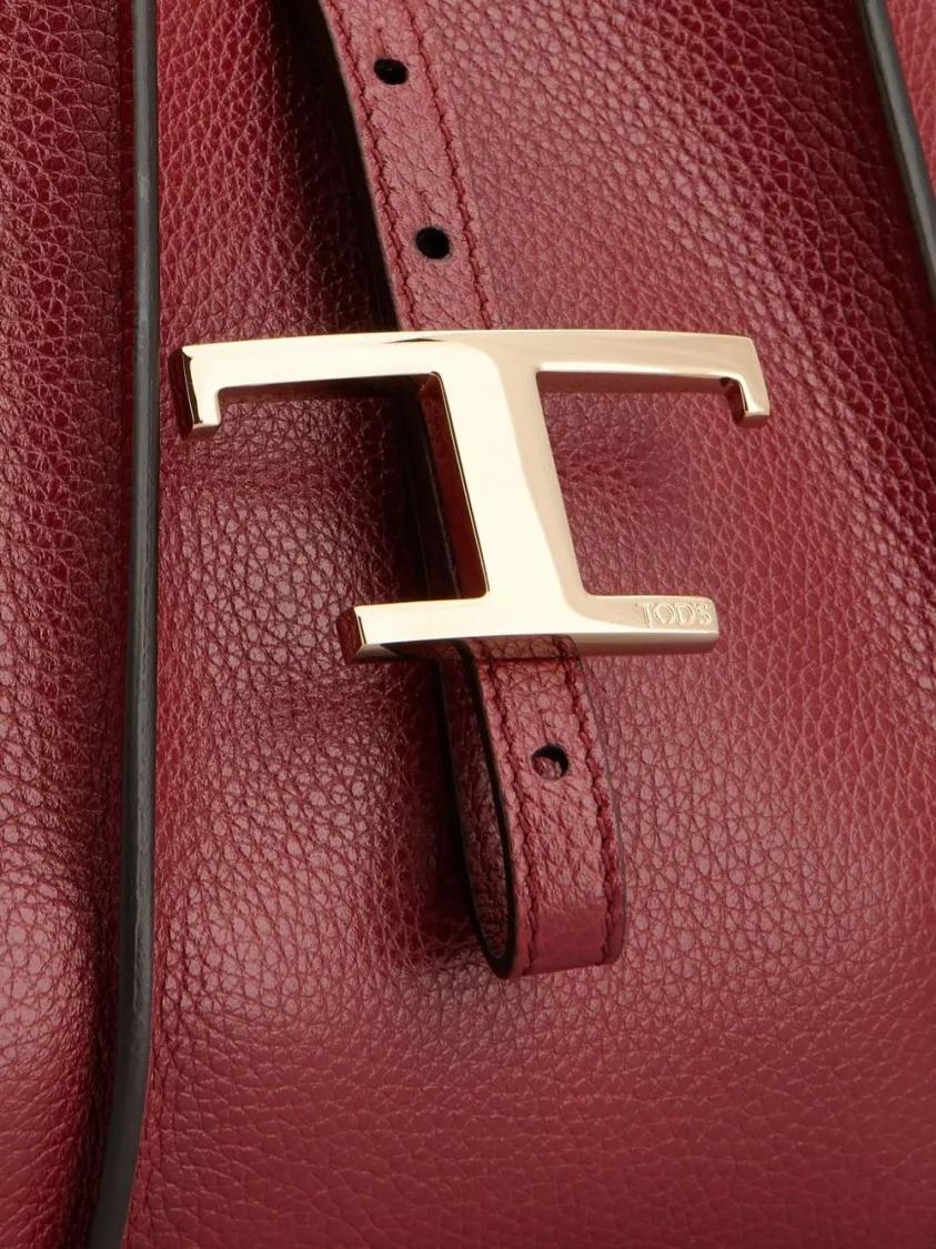 Thumbnail - Tod's Shopper & Totes - Textured Calfskin Red Shopper Bag - Gr. unisize - in Rot - für Damen