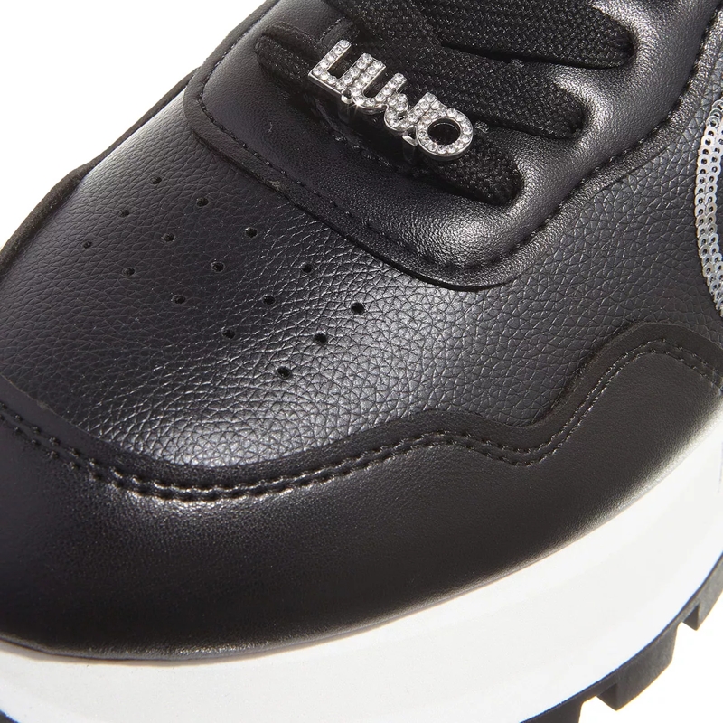 LIU JO Low-Top-Sneaker Amazing 20 Sneaker Spreading Tumbled Sp Black Silver(Image 3)