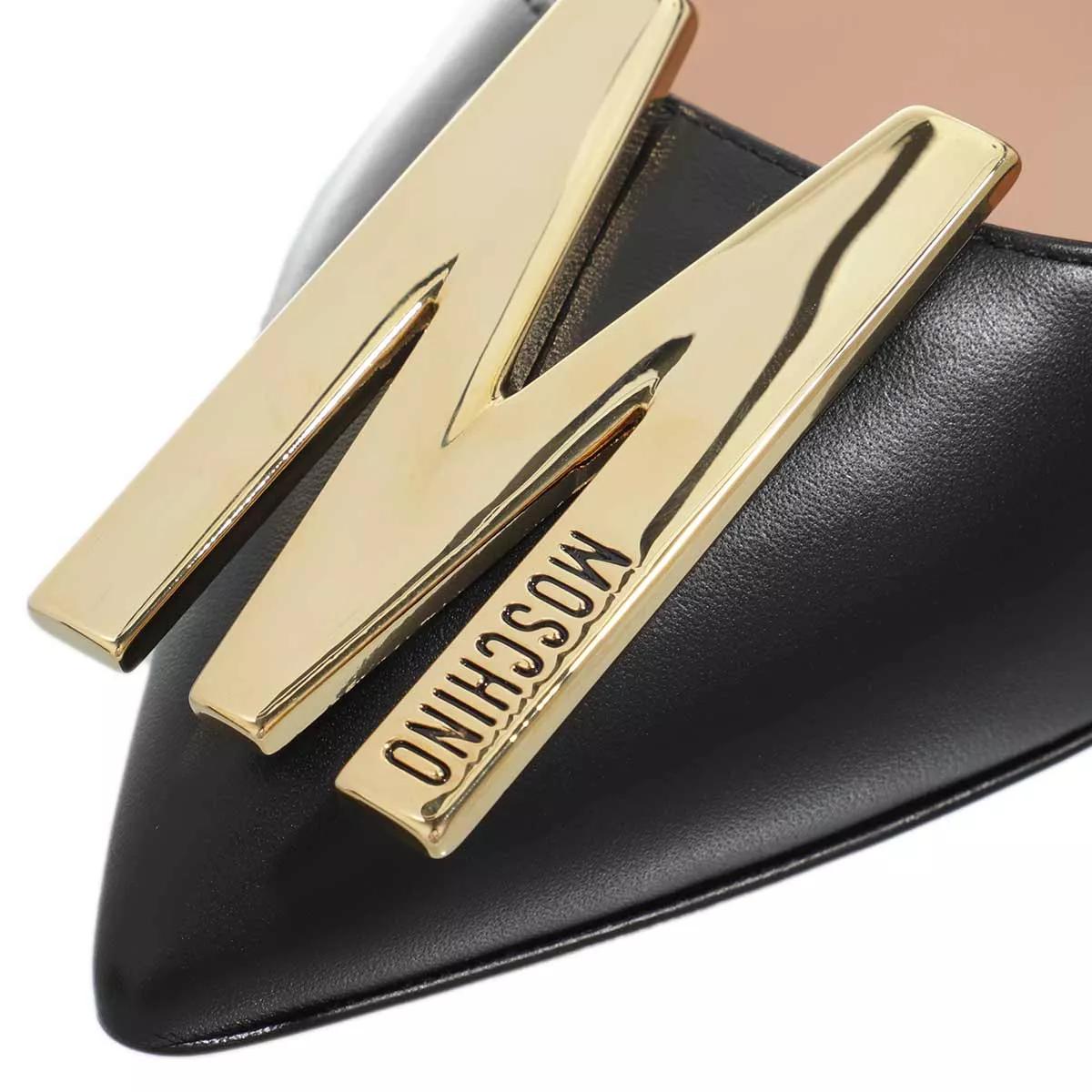 Moschino Scarpad Re Mh64/75 Vitello Nero | Pump 