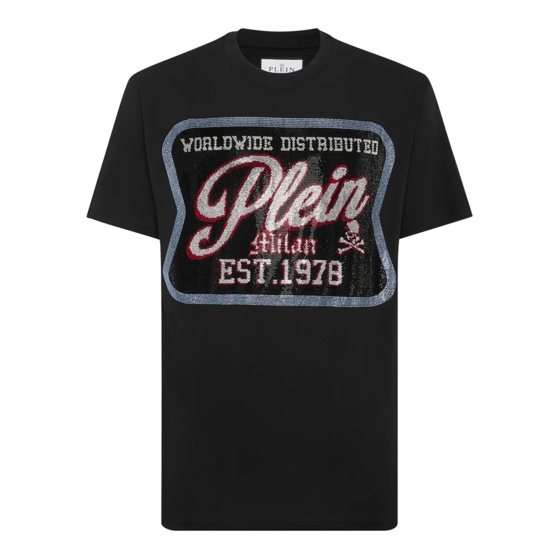 Philipp Plein T-Shirt T-Shirt Rundhalsausschnitt Milan schwarz