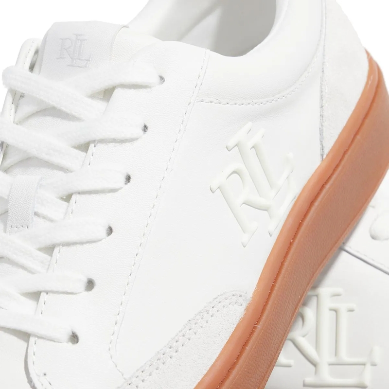 Lauren Ralph Lauren Low-Top-Sneaker Hailey 6-Sneakers-Low Top Lace Snow White/Pale Grey(Image 4)