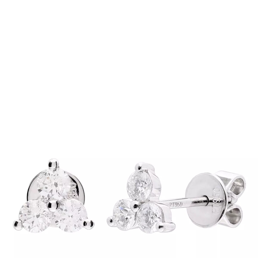 VOLARE Earrings with 6 diamonds zus. approx. 0,50ct Platinum 950 Ohrstecker