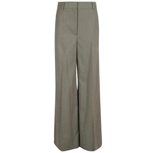 Stella McCartney  Flannel Flared Trousers Green