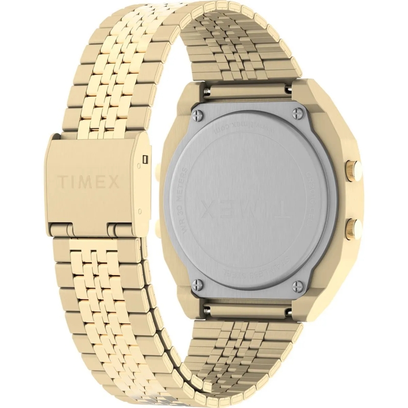 Timex Automatikuhr Digitaluhr Timex T80 Steel gold (Image 5)