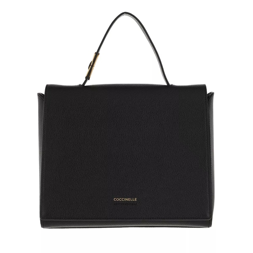 Coccinelle Josephine Handbag Grained Leather / Noir Noir Satchel