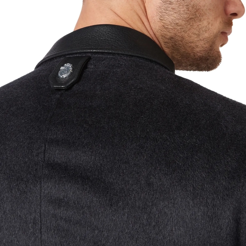 BILLIONAIRE Lederjacke Jacke dunkel-grau(Image 4)