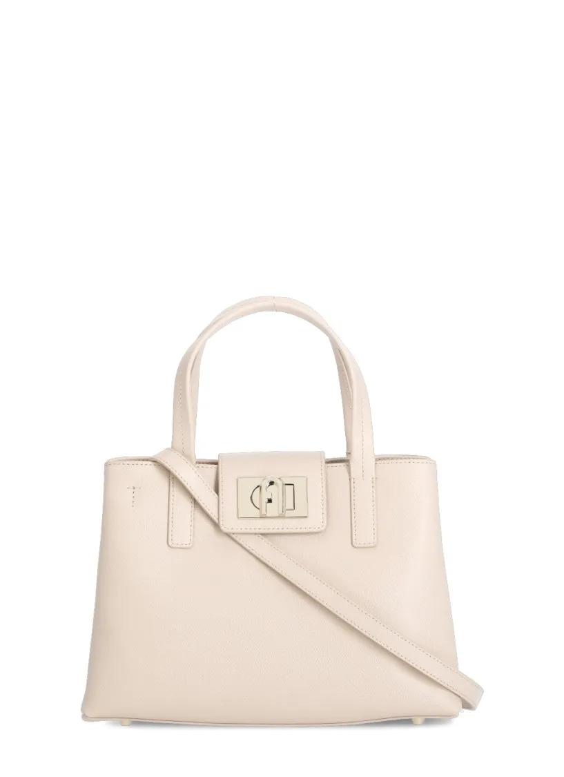 Furla Tote - Pink Pebbled Leather Shopping Bag - Gr. unisize - in Beige - für Damen