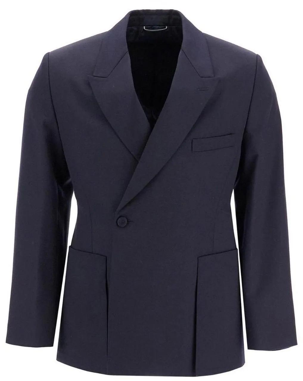 Thumbnail - Christian Dior - Wool Blazer Jacket - Größe 52 - blue