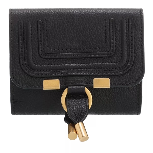 Chloé Small Marcie Wallet Black Portemonnaie mit Überschlag