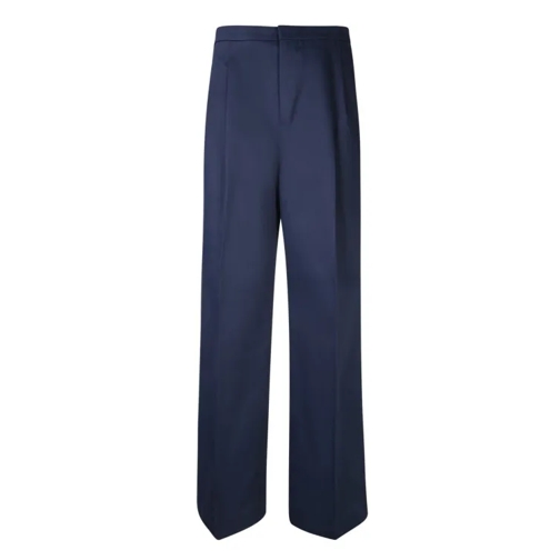 AMI Paris Wide Leg Pants Blue 