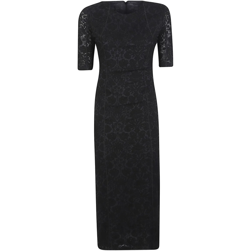 Pinko Robe midi Arame Dress Black schwarz