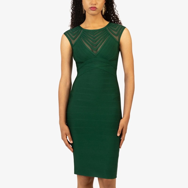 Kraimod Cocktailkleid Bandagekleid dunkel-grün(Image 7)