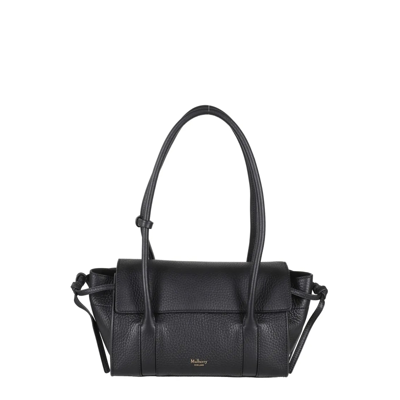Mulberry Schoudertas Mini Soft Bayswater Heavy Grain Bag Black