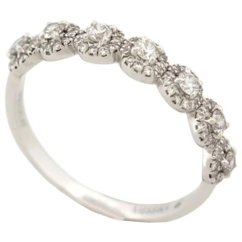 Messika Ring MESSIKA RING T55 WEISSGOLD 18K 2.7GR ALLIANZ MIT 7 silber