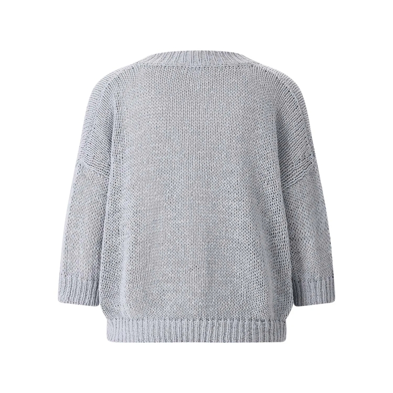 Roberto Collina Pull Kurzarmpullover aus Baumwollmix lila(Image 8)