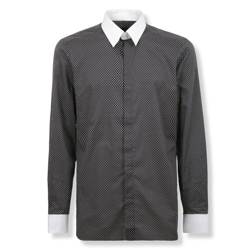 Tom Ford Hemd Polka Dot Shirt Grey