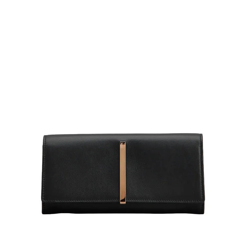 Tod's Geldbörse Patta Grande Leather Wallet With Spacious Interior Black