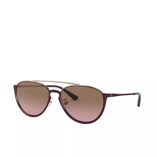 Tory Burch Woman Sunglasses Metal Shiny Bordeaux Metal Sunglasses