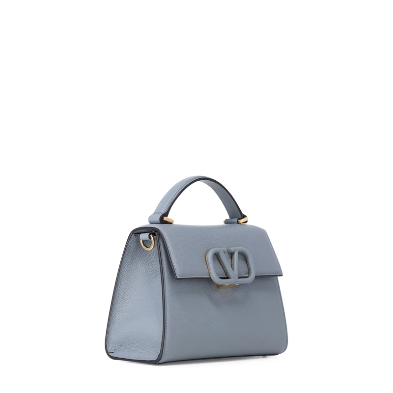 Valentino Garavani Crossbody Bag Kleine Handtasche aus Genarbtem Kalbsleder blau(Image 3)