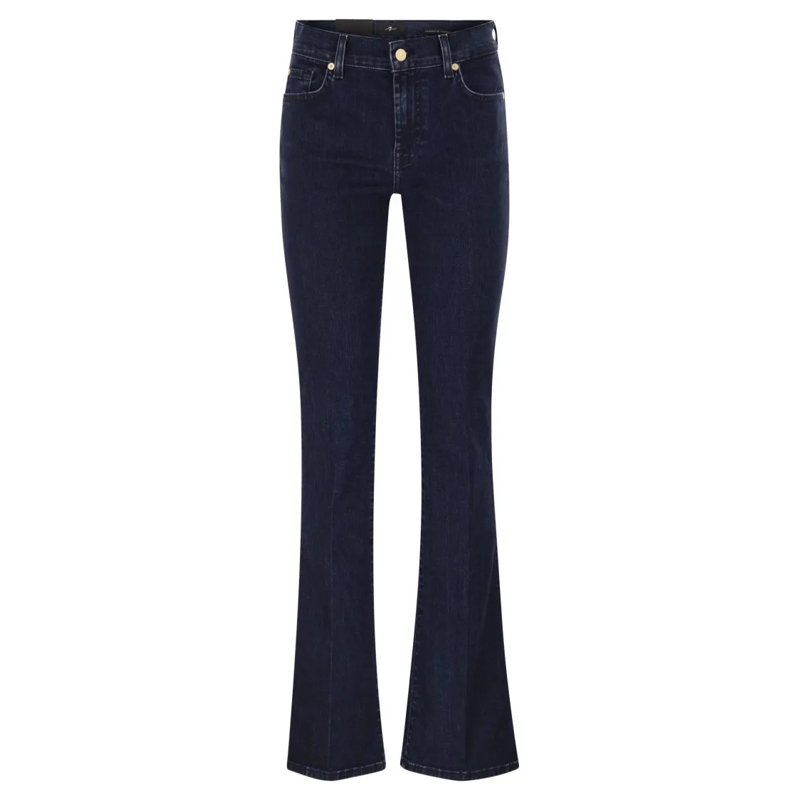 Seven for all Mankind Jeans Medium Waist Bootcut Jeans Black