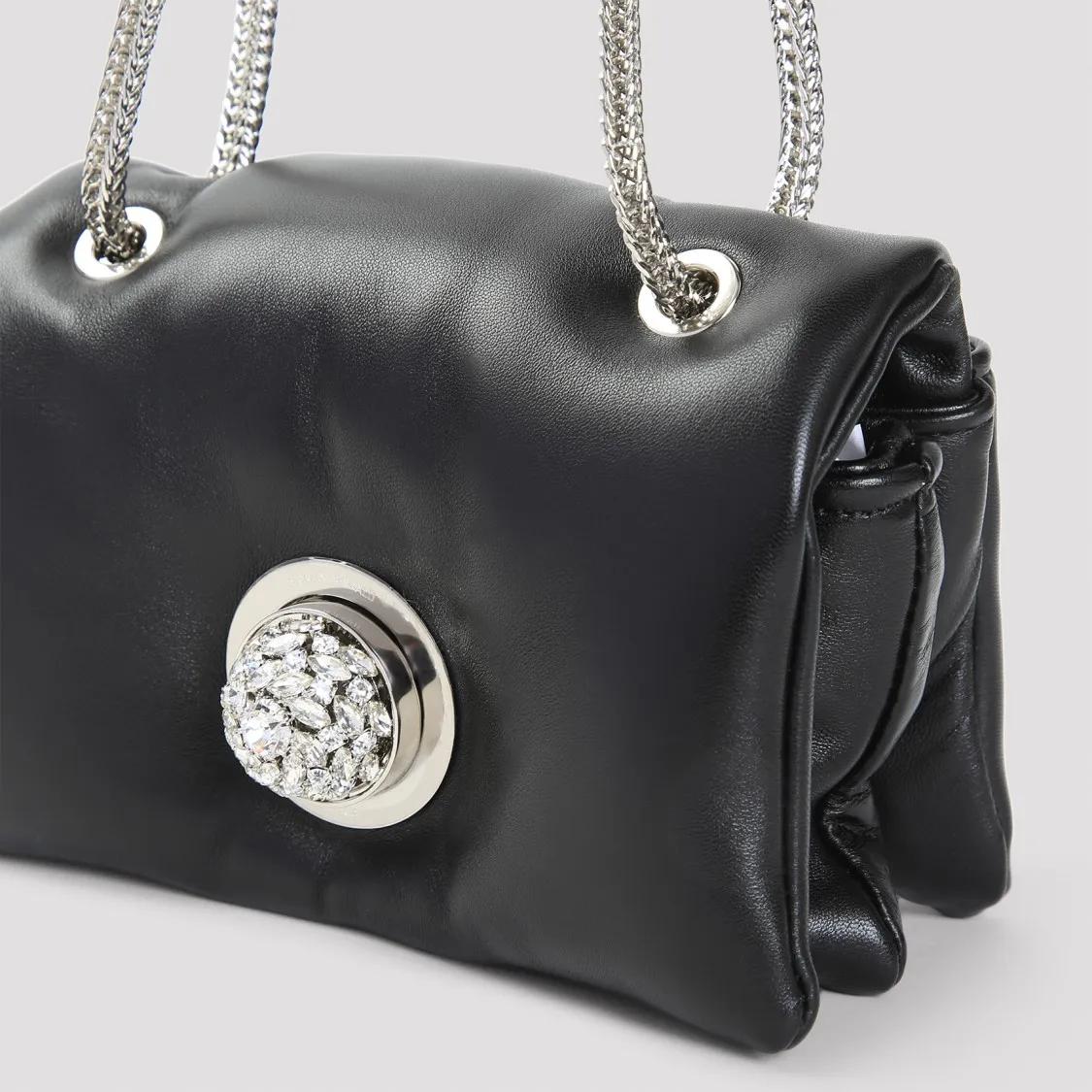 Giambattista Valli Shoppers Mini Airbag Cushion Bag in zwart