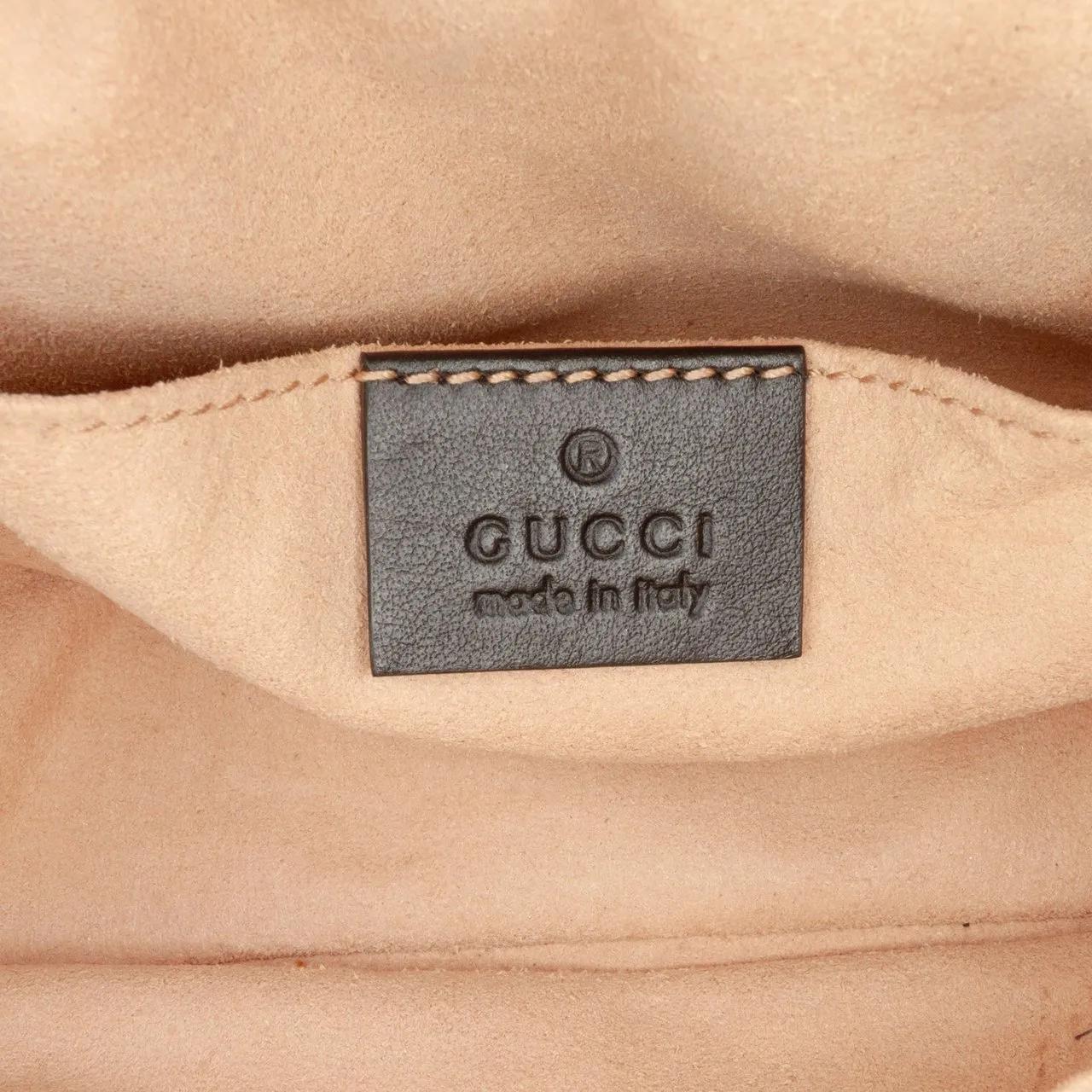 Thumbnail - Gucci Bauchtaschen - GG Marmont Matelasse Leather Animalier Belt Bag - Gr. ONE SIZE - in Schwarz - für Damen