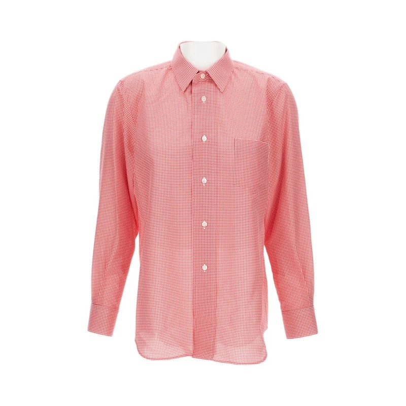 Comme des Garcons Hemd Patterned Shirt Red